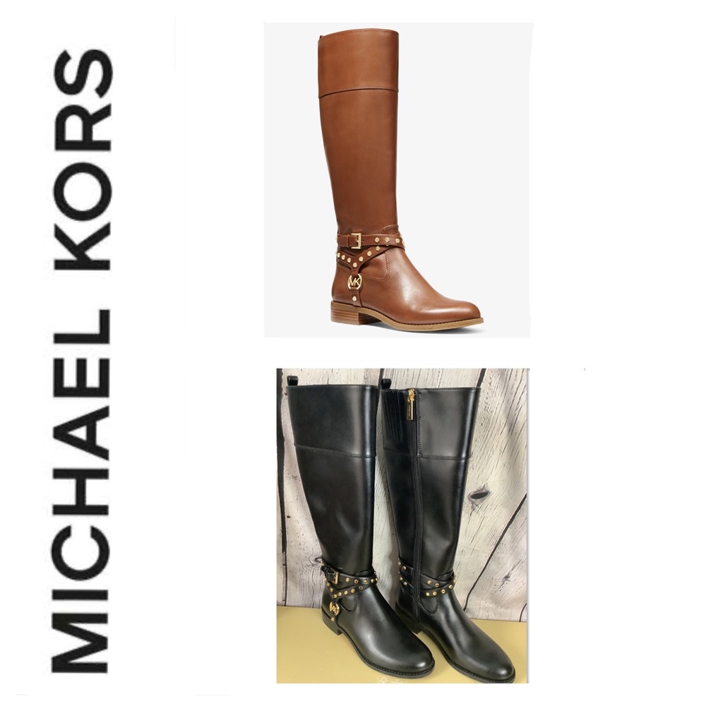 🐘🐘 Michael Kors Gold Studded Riding Boots